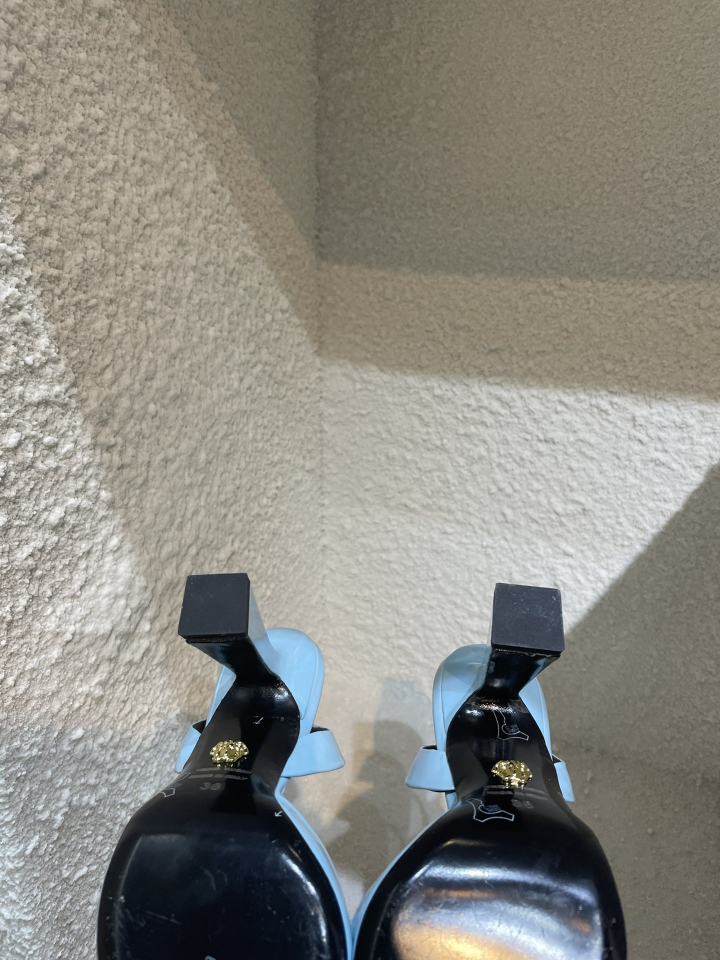 Versace Heels Light Blue 